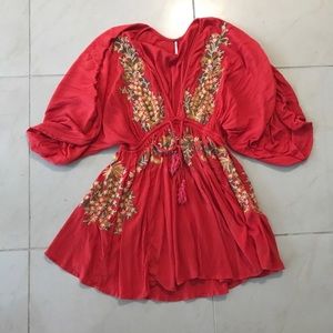 Free People Pretty Pineapple Dress